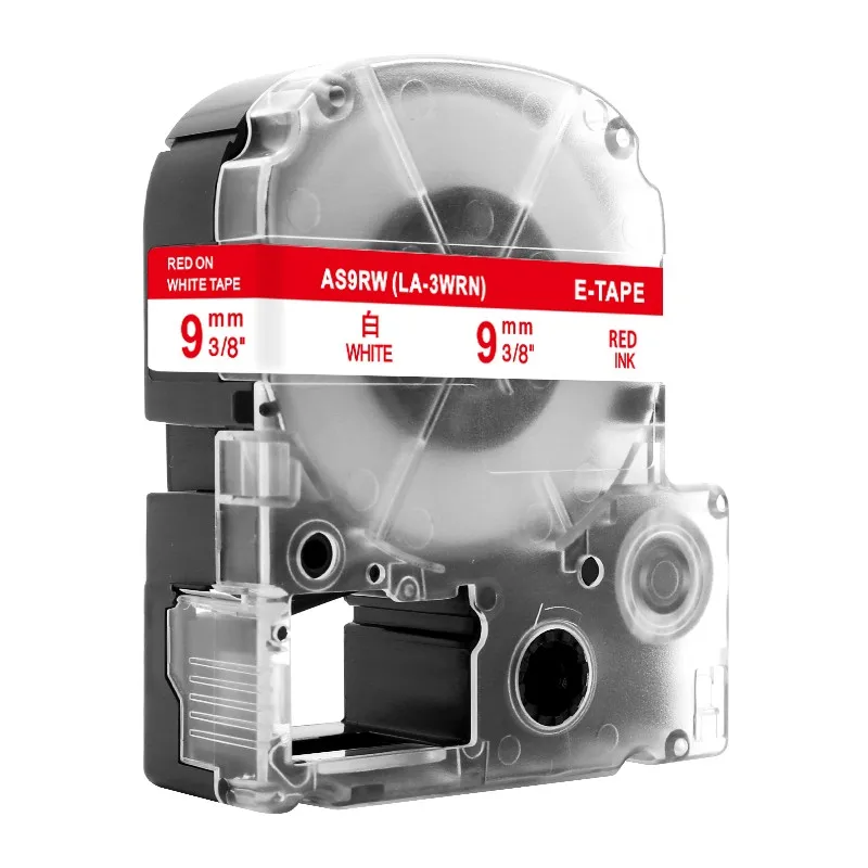 Labelife 1 шт. SS9KW LC-3WBN совместимый Epson LabelWorks LK ленты Стандарт 9 мм для LW-300, LW-400 SR530C - Цвет: Red on White
