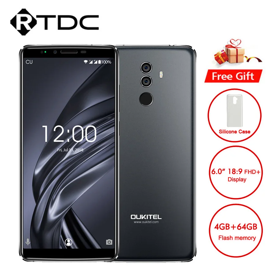 Оригинальный Oukitel K8 18:9 полный Дисплей 6 0 ''FHD мобильного телефона 4 Гб