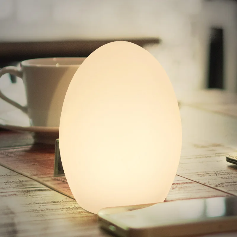Теплый белый/RGB светодиодный ночник энергосберегающий яичный мягкий светильник