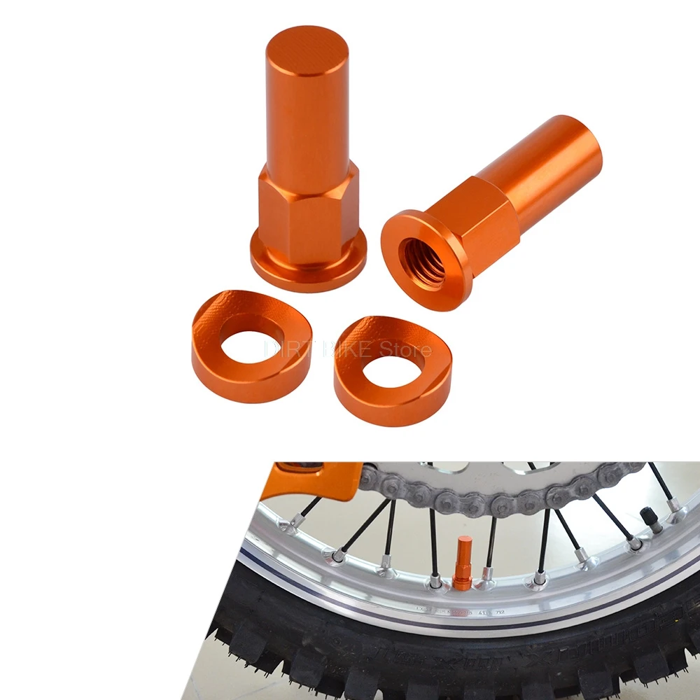 Rim Lock Nuts Байк замок обода болтов гаек Spacer Мотокросс клапан Кепки для YAMAHA YZ 125 250 250F 450F WR250R WR450R WR250F WR450F YZ125 YZ250 - Цвет: Rim Lock Nuts