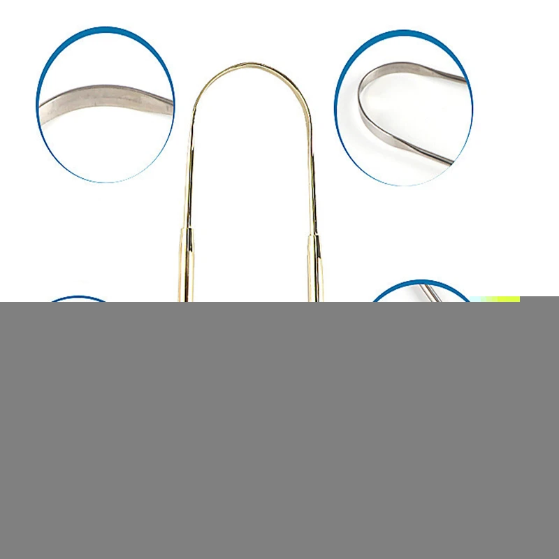 Инструмент для гигиены полости рта 1 шт. скребок из нержавеющей стали чистки