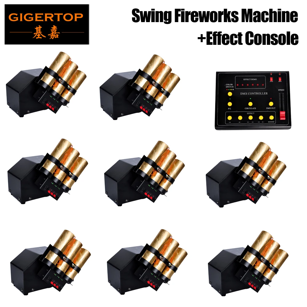 Gigertop TP T12A машина фейерверков 5 pin DMX разъем питания вход/выход с блоком управления