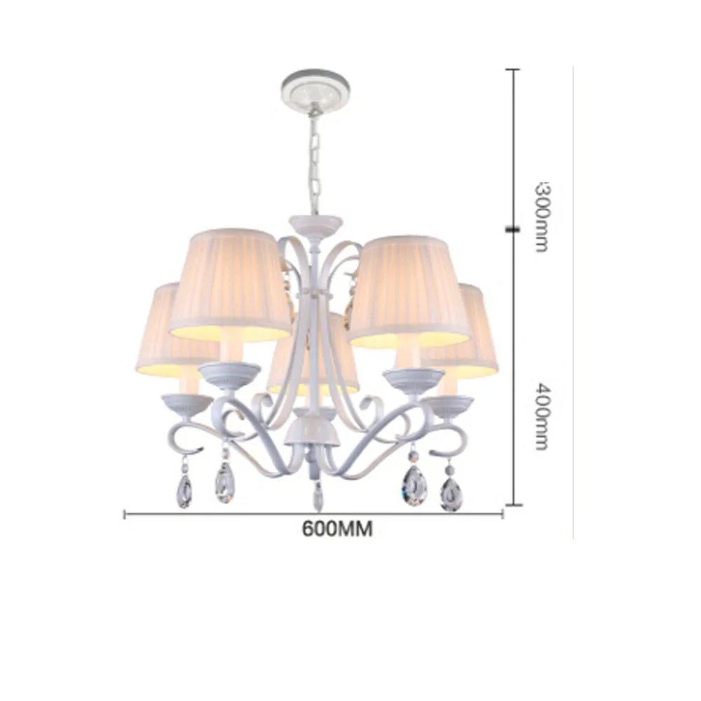 Европейская детская спальная комната принцессы модное освещение хрустальная