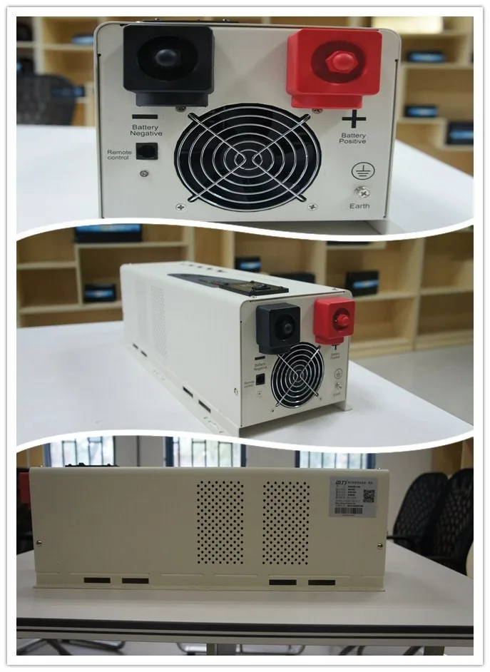 2016 Солнечная ветровая Система DC 48V to AC220V 5000W LCD немодулированный синусоидальный