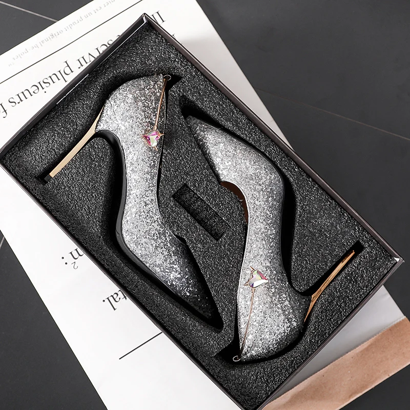 Роскошные брендовые дизайнерские туфли-лодочки на высоком каблуке Женская обувь