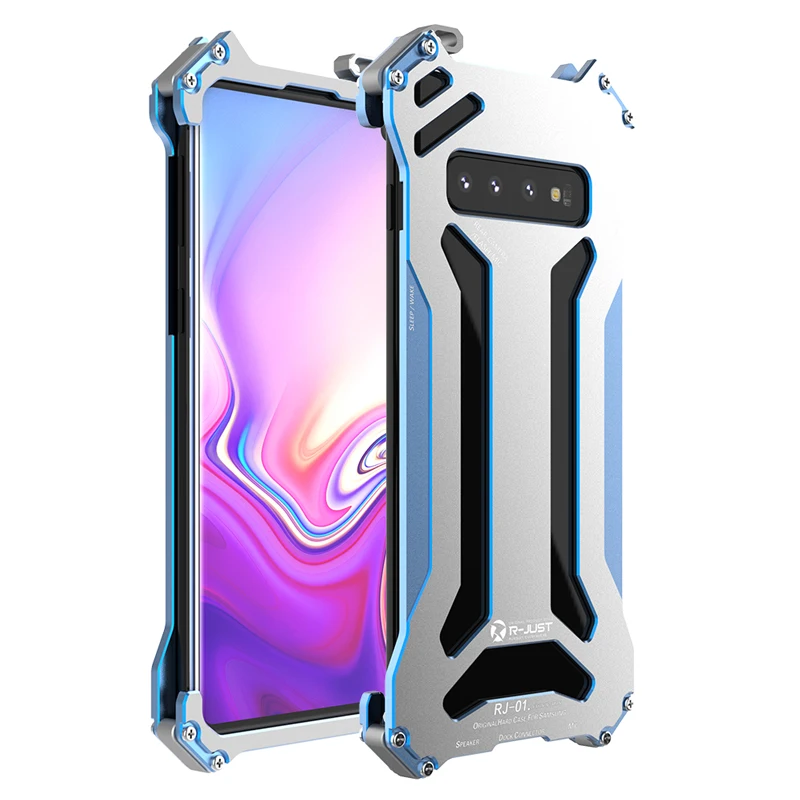 R JUST ЧПУ летательный аппарат Алюминий бампер чехол для samsung Galaxy S10 плюс S10e прочный