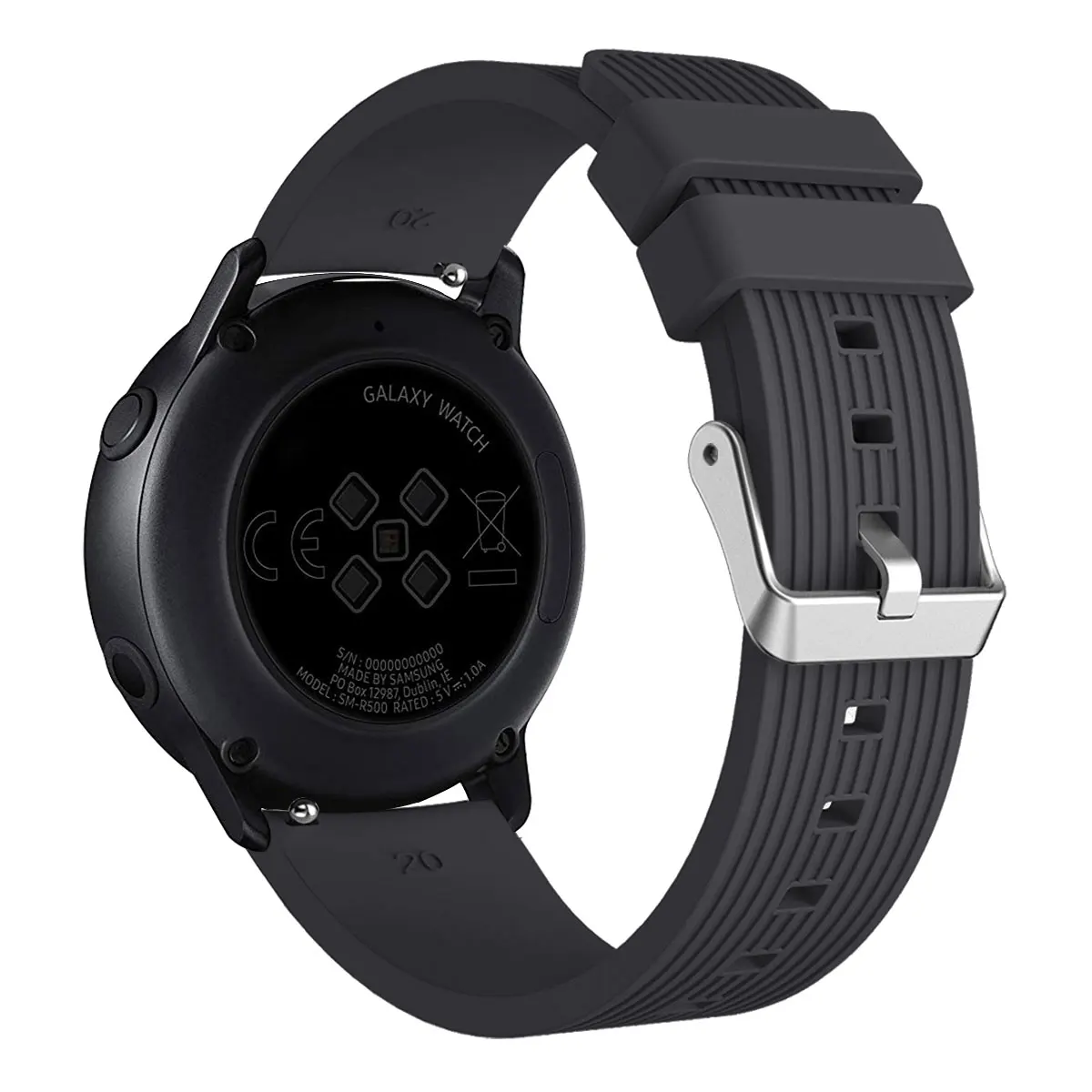20 мм силиконовый спортивный ремешок для samsung Galaxy Watch huawei Huami сменный ремешок для часов 91015
