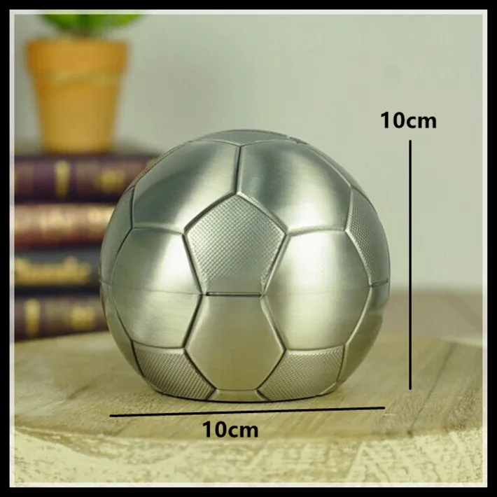 Металлическая футбольная коробочка для Пенни безопасная монета копилка сейф