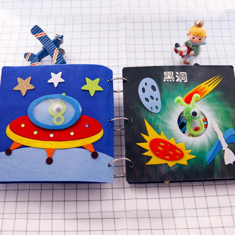 DIY Story Space Book Набор обучающих материалов для раннего обучения легко ручной работы