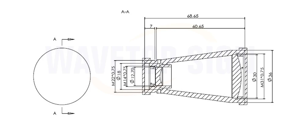 WaveTopSign 1064nm лазерный расширитель 3X 4X 5X 8X 6X 10X входной луч Макс 12 мм выход 30 мм внешний диаметр 34 мм длина 77 мм