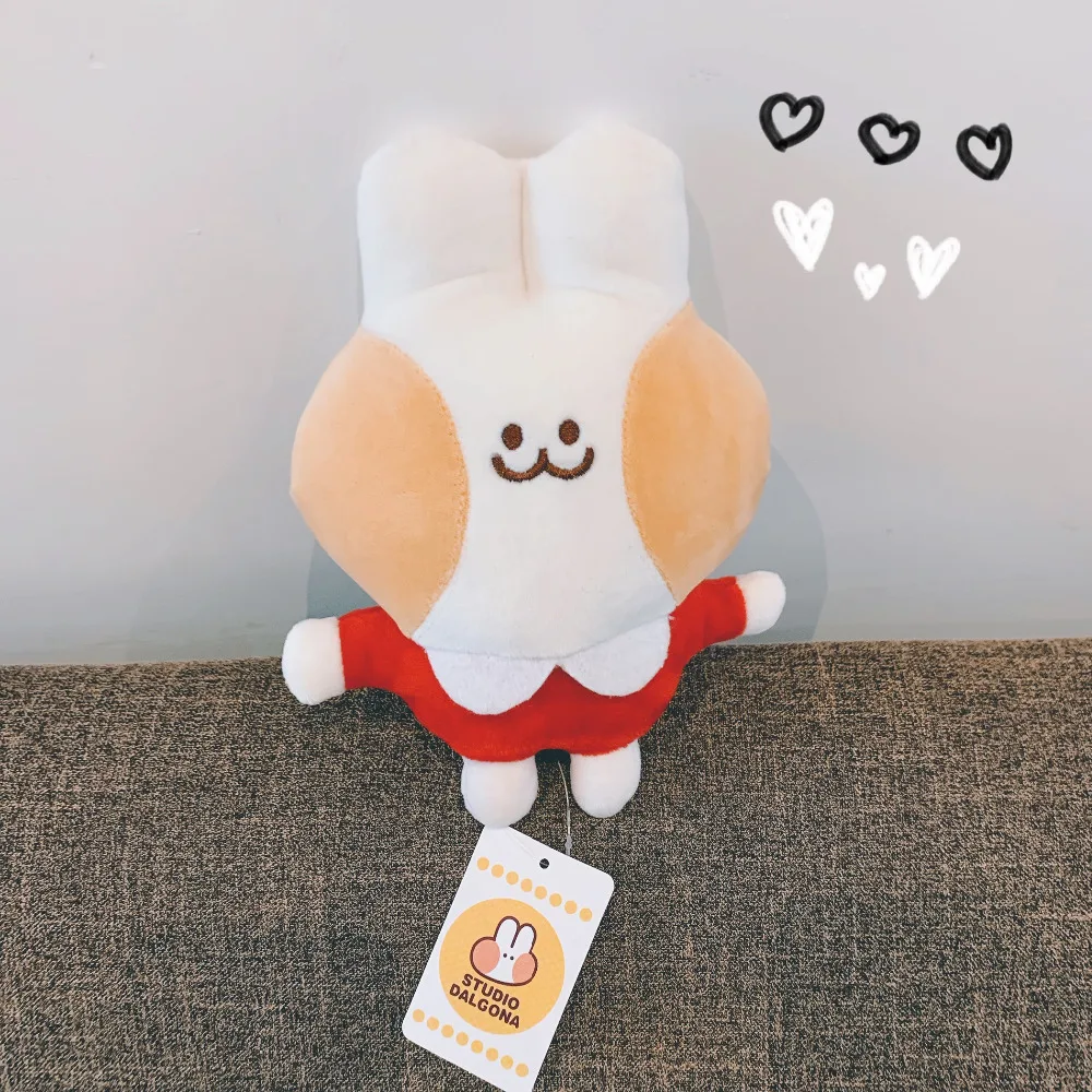 Корейский мультяшный кролик Зверюшка милый аниме Dalgona набивная Детская плюшевая