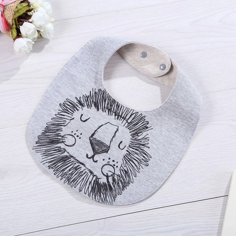 New Baby Cartoon Kawaii Bibs Cotton Waterproof Burp Cloths For Girls Boys Infant Cute Fashion Saliva Towels Newborn | Детская одежда и