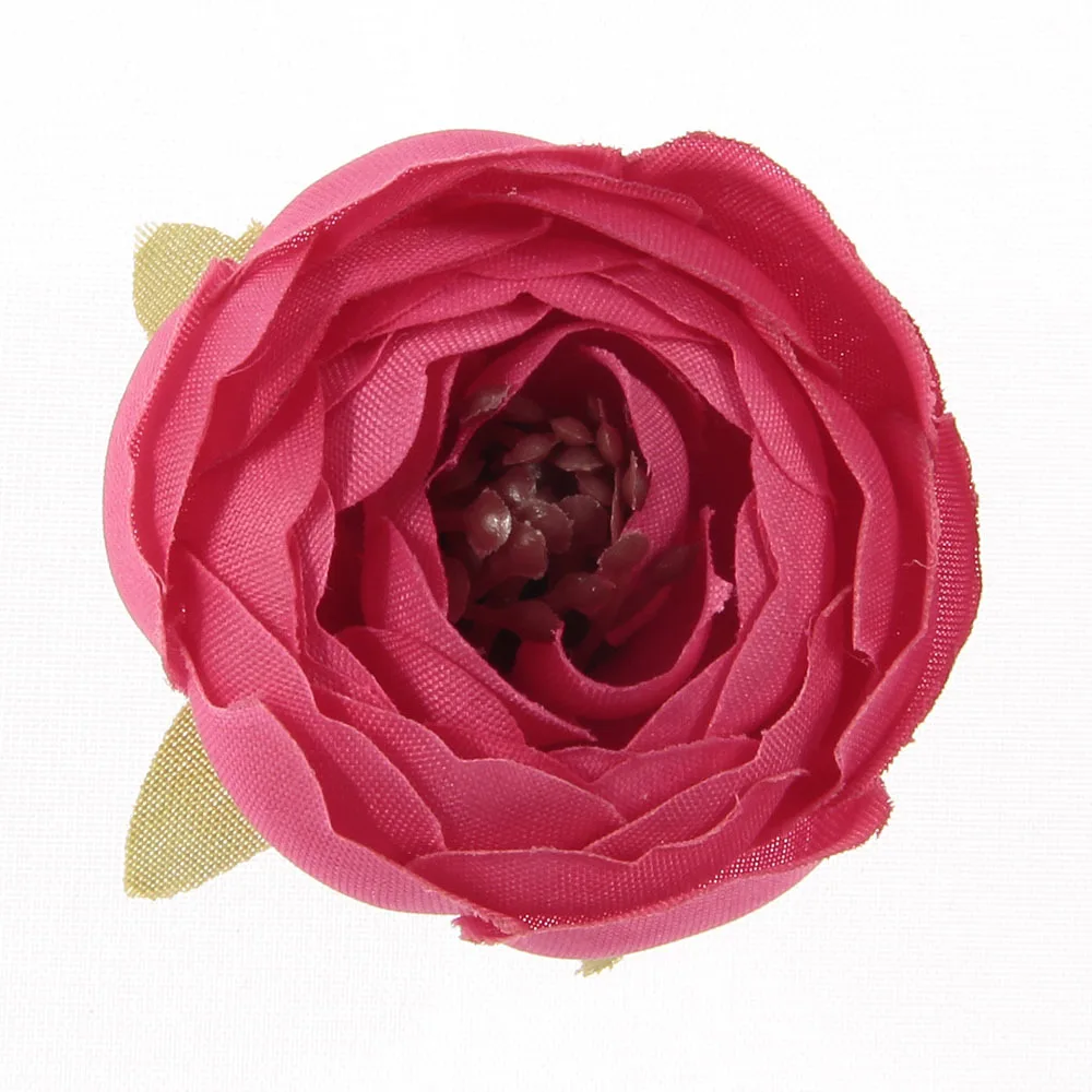 Yundfly 10pcs Boutique Fabric Artifical Camellia with Leaf for DIY Baby Girls Headband Wreath Kids Art Flower Hair Flowers | Мать и