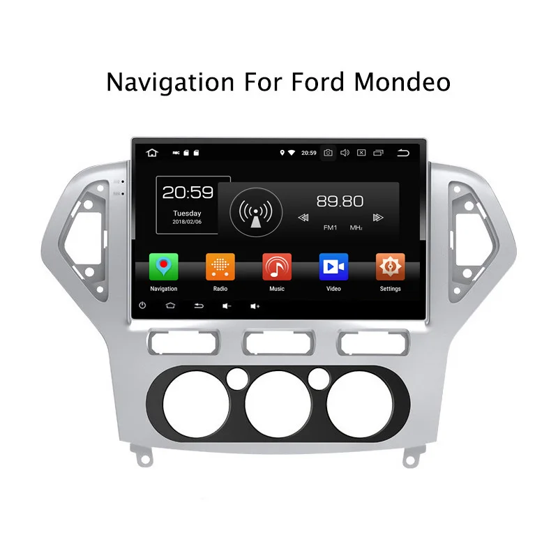 10 1 &quot4 г оперативная память 32 Встроенная Octa Core Android 8 0 автомобиль DVD gps для Ford Mondeo 2007
