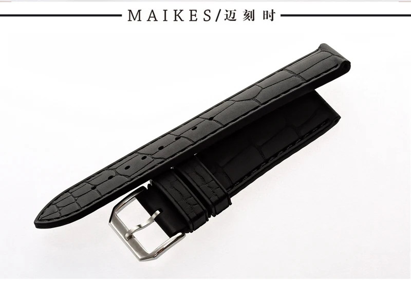 MAIKES аксессуары для часов Ремешок для часов с серебряной пряжкой спортивный силиконовый ремешок часов ремешок 20 мм 22 мм для мужской женский браслет