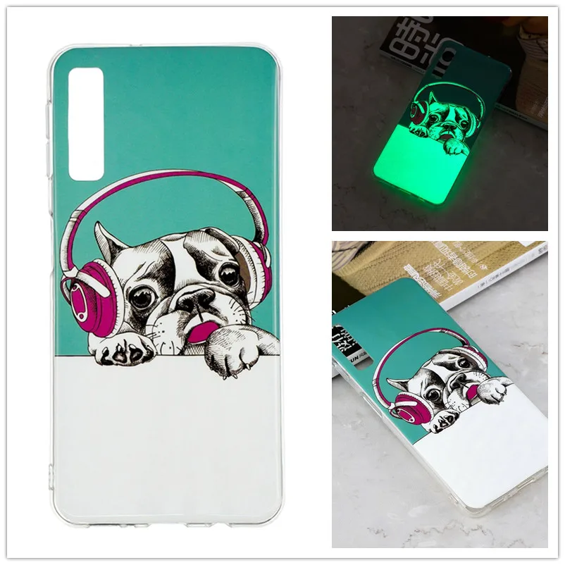 Светящийся чехол для Coque samsung A7 чехол Etui Fundas силиконовый чехол из ТПУ для Coque samsung Galaxy A7 A 7 A750 Carcasa