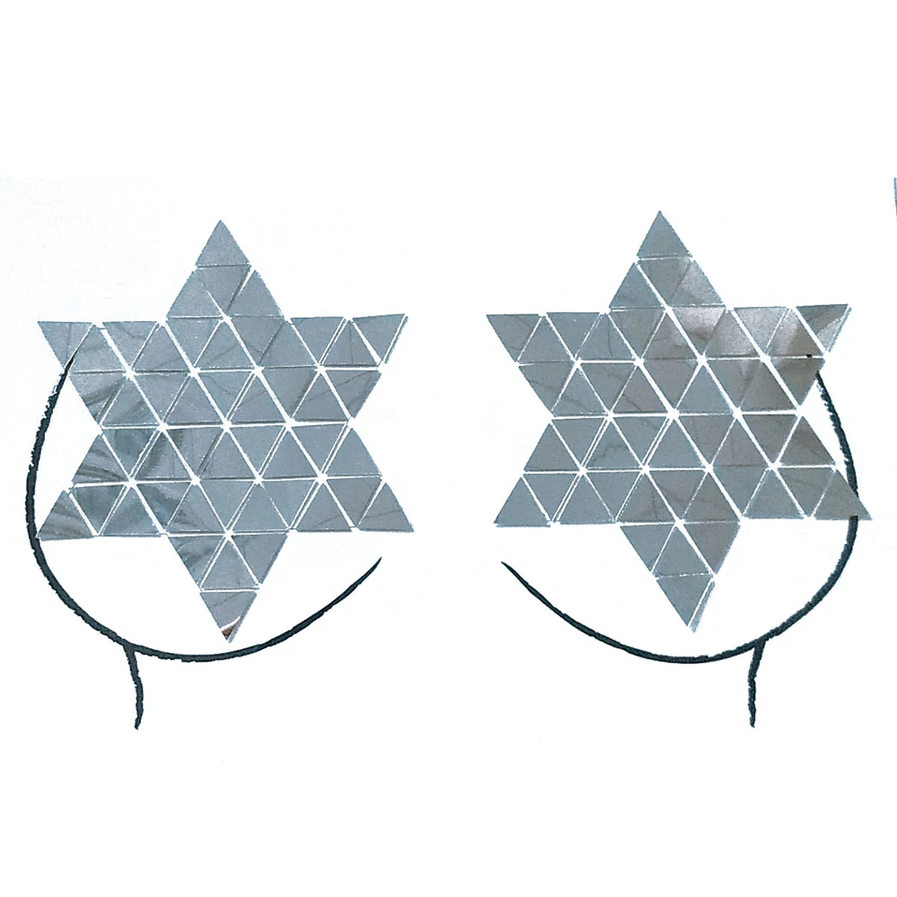 Грудь и камнями кластера Самоклеющиеся татуировки Стикеры драгоценности тела