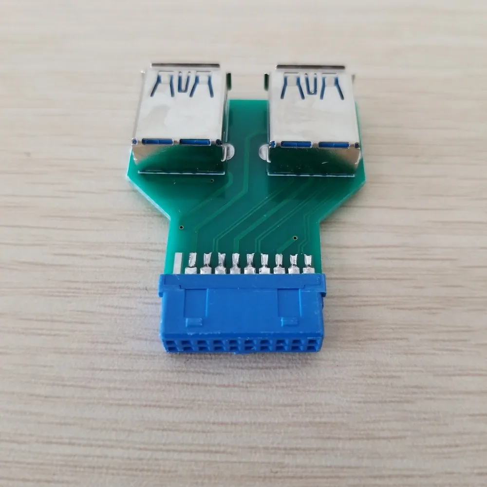 Мини материнская плата 20 контактный разъем на 2 порта USB 3 0 концентратор адаптер