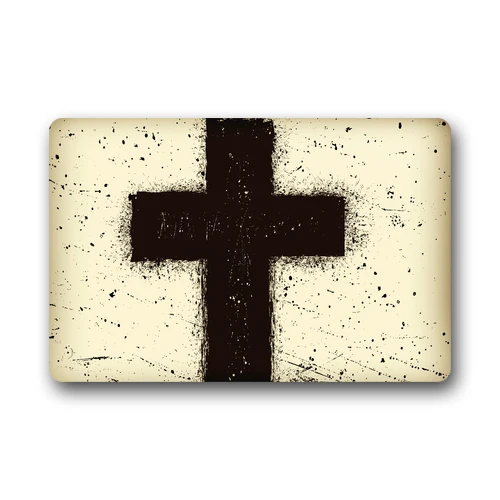 Nice Customized The Cross Sign Vogue Picture Printed Doormats | Дом и сад
