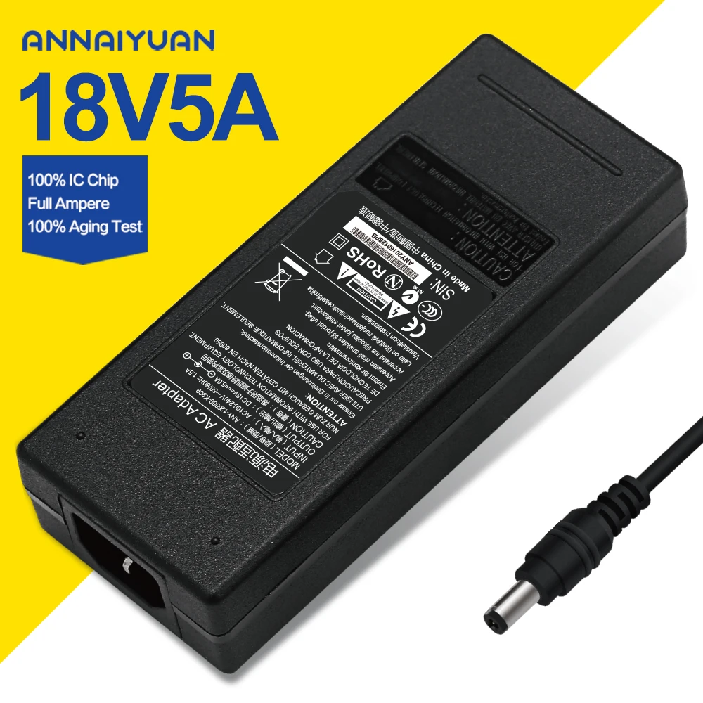 18 В 5A импульсный источник питания 18v5a AC DC адаптер 90 Вт adapter5.5 *. 25 | Обустройство дома