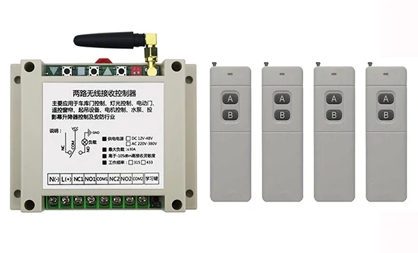 Беспроводной Радиочастотный переключатель дистанционного управления 12 В 24 36 48 2