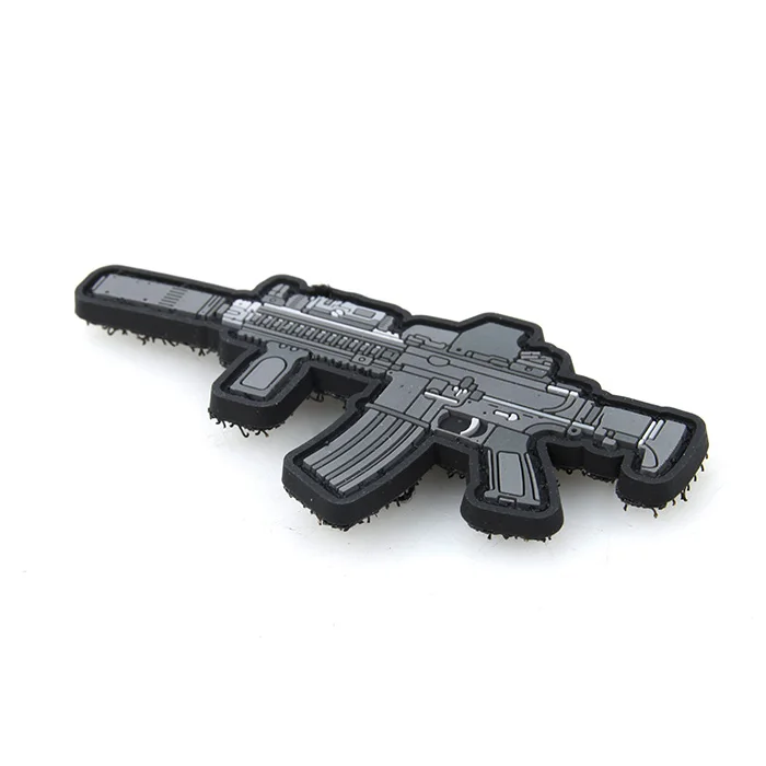 Тактический 3D ПВХ патч Военный Airsoft HK416C Mini нашивка в виде оружия (STG051100)| |