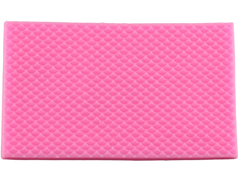 Кружевной коврик Русалка Рыбная чешуя силиконовая форма DIY сахарное ремесло помадка формы текстура кекс украшения формы для запекания шоколада