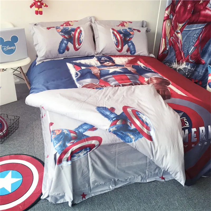 3 4 шт. набор постельного белья для мальчиков из натурального хлопка|Комплекты