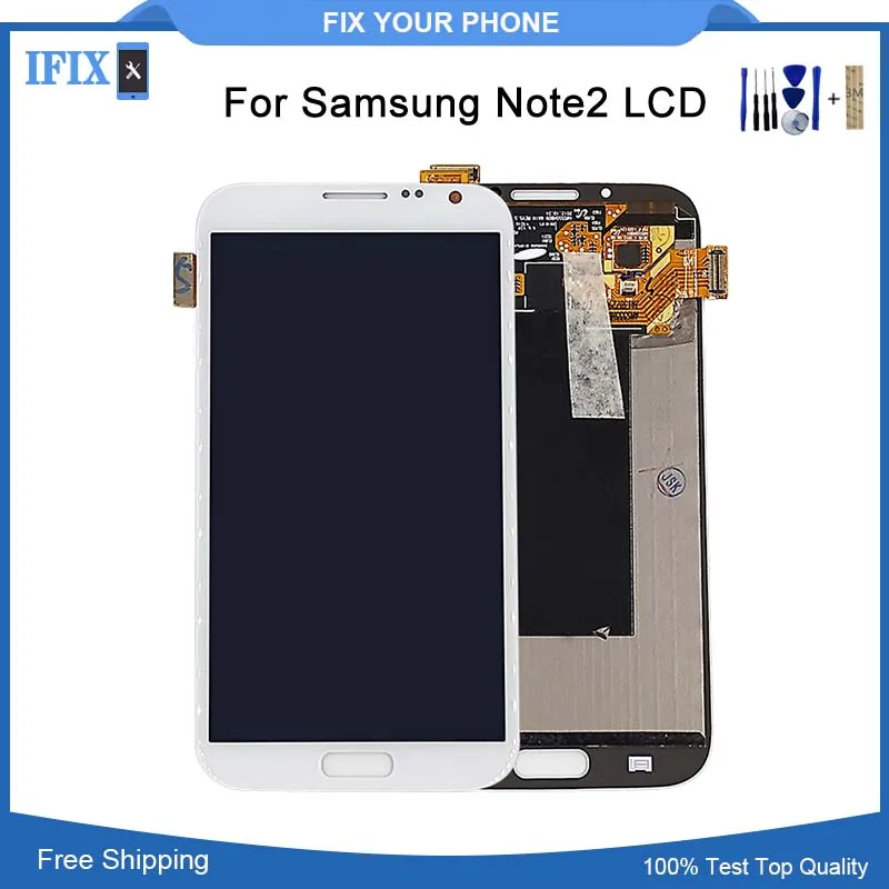 5 дюймов для Samsung Note 2 Note2 N7100 N7105 T889 ЖК дисплей сенсорный дигитайзер экран в сборе