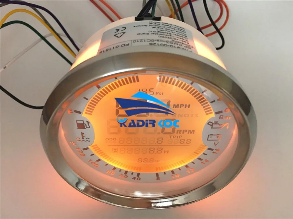 Новейшие мульти-измерительные приборы цифровые спидометры GPS 0-10Bar машинное масло манометры 8-16 в вольтметр Tach 85 мм Температура воды измерители