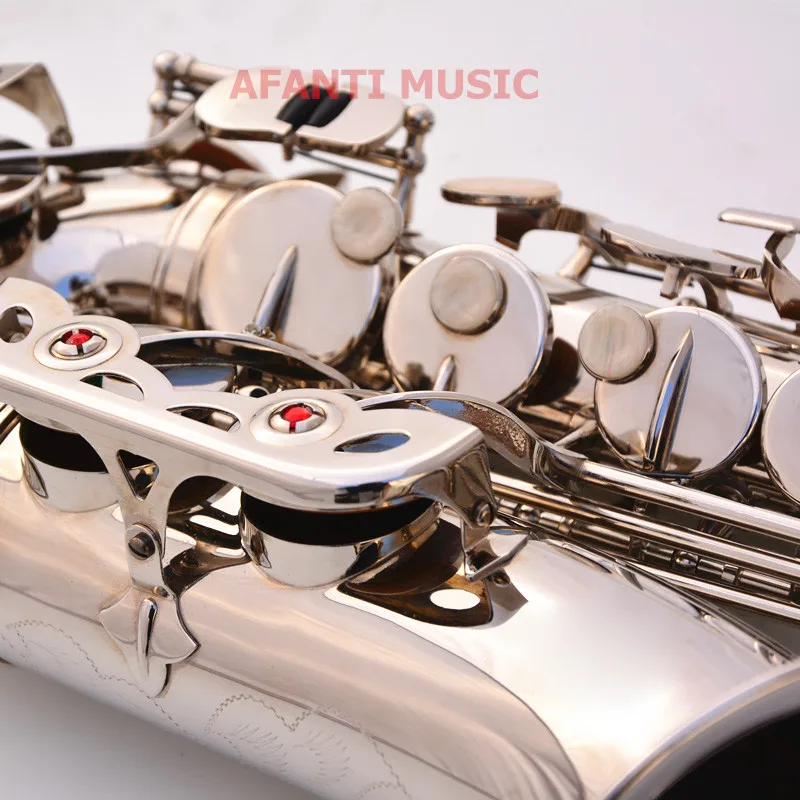 Afanti Music Eb tone/никелированный/черный никелевый золотой альт-саксофон (ASE-154)