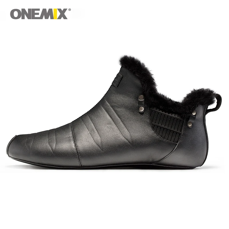 Onemix/теплая прогулочная обувь для мужчин домашняя без клея Экологически чистая