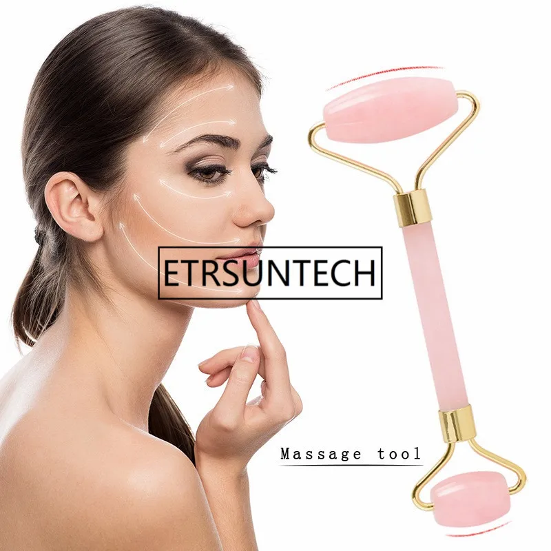 Новое поступление розовый КВАРЦЕВЫЙ инструмент для расслабления лица