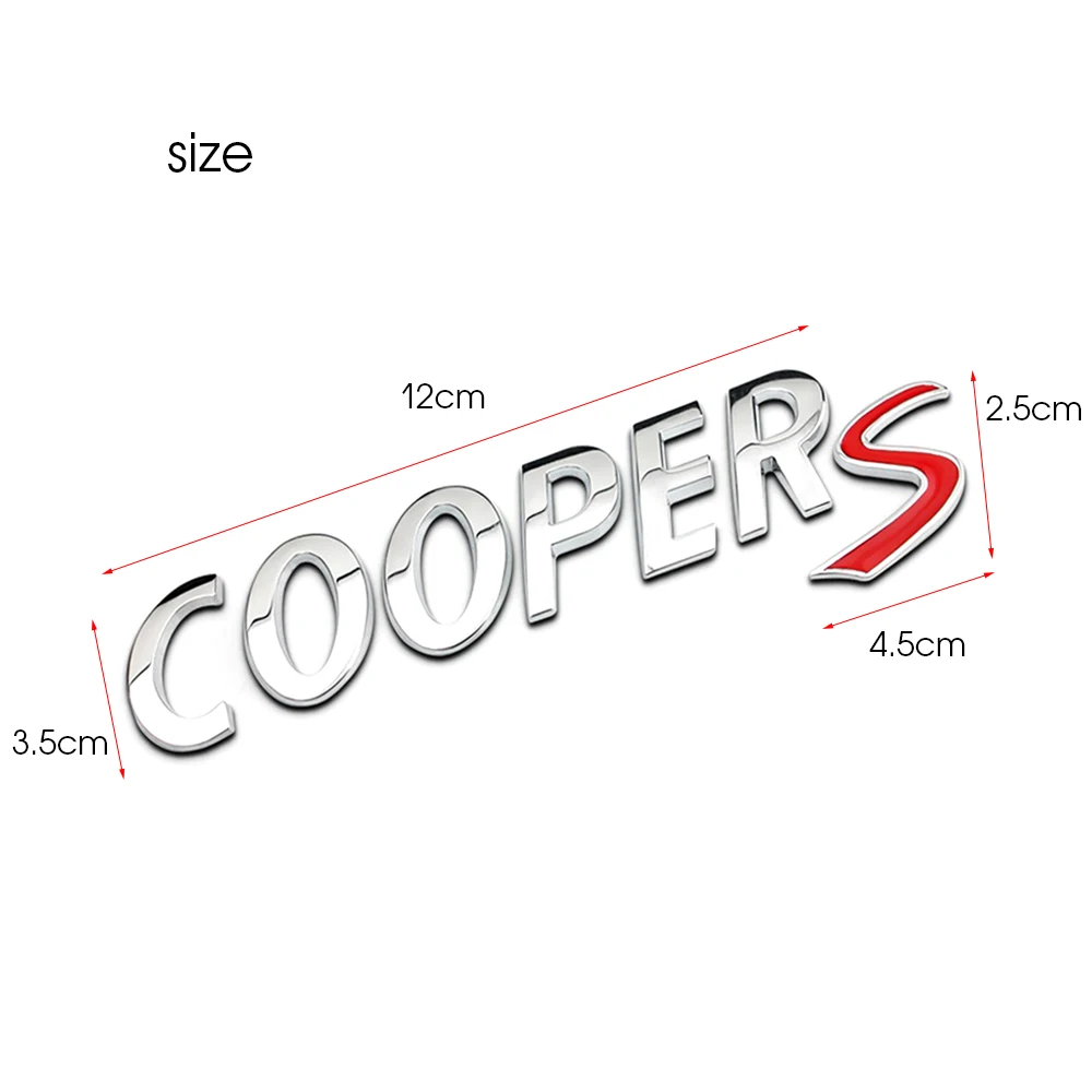 VENSECO Мини Автомобильный стикер &quotCOOPER S&quot эмблема слова автомобильный Стайлинг OEM