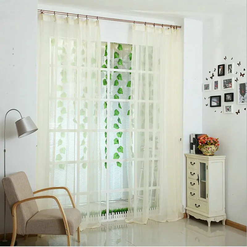 Горячая Распродажа украшения мягкий отвесный тюль занавески для гостиной