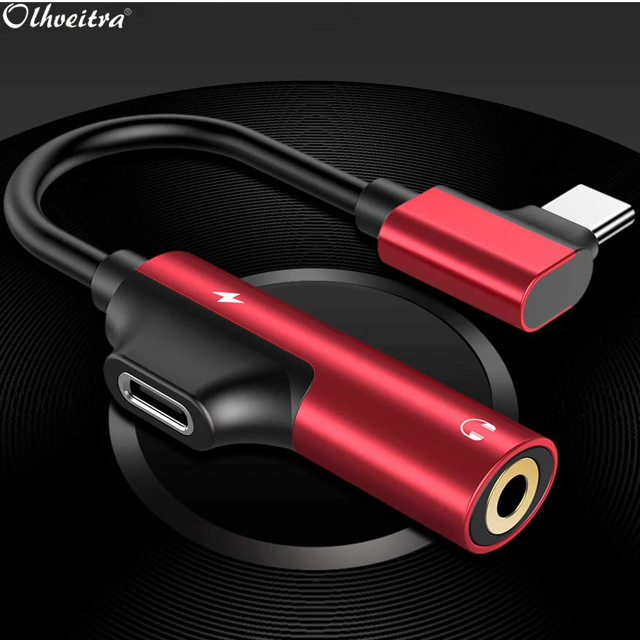 Olhveitra usb type C до 3 5 мм аудио разъем для наушников адаптер Oneplus 7 huawei samsung мобильное
