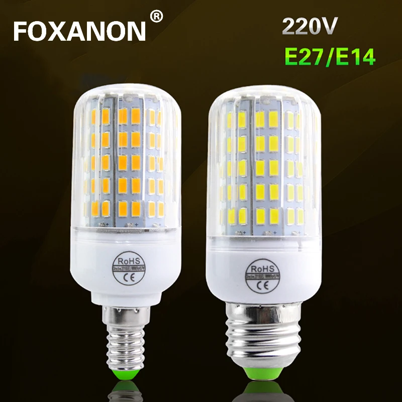 Светодиодная лампа Кукуруза E27 E14 5730 в CFL 7 Вт 11 12 15 18 20 24 36 48 56 69 72|light area|light emitting diode