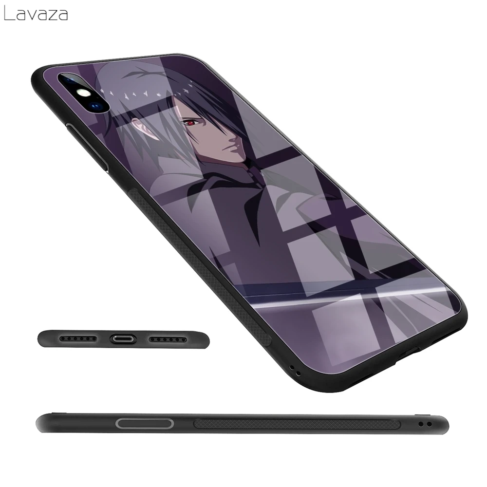 Чехол Lavaza Naruto manga из закаленного стекла TPU для iPhone XS MAX XR X 8 7 6 6S Plus