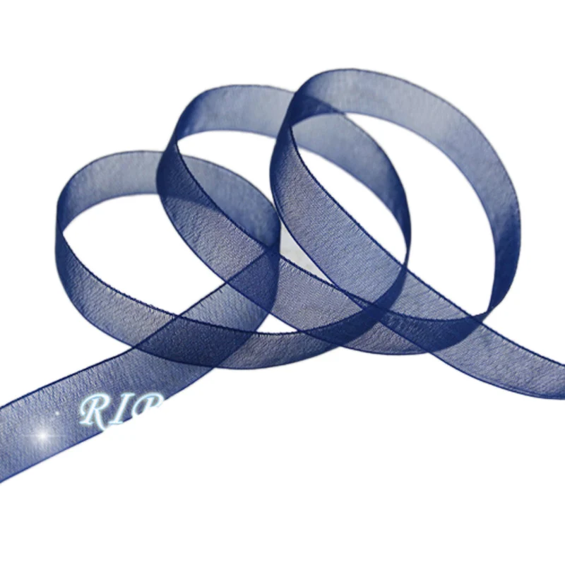 50 ярдов/рулон лента для упаковки подарков 1/2 дюйма (12 мм)|blue organza ribbon|organza ribbonchristmas