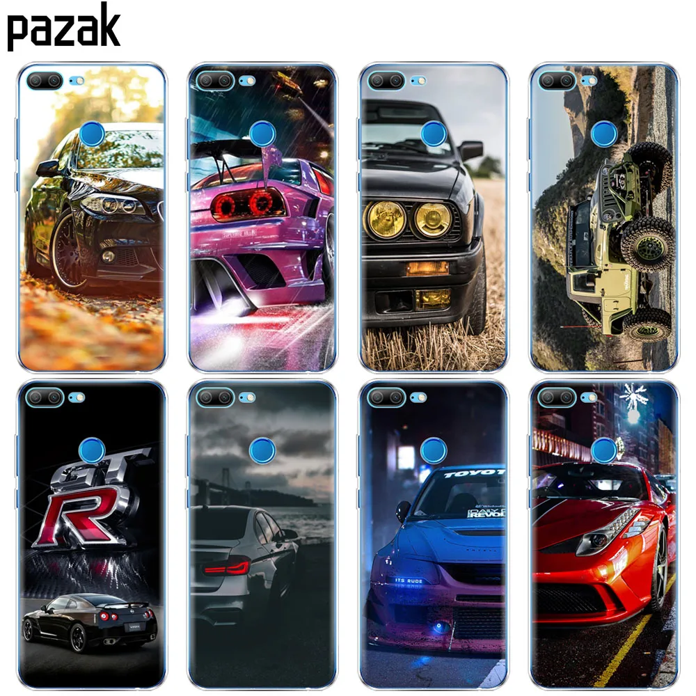 

Silicone Case for Huawei Honor 10 V10 3c 4C 5c 5x 4A 6A 6C pro 6X 7X 6 7 8 9 LITE soft tpu coque bumper Cool sports car design