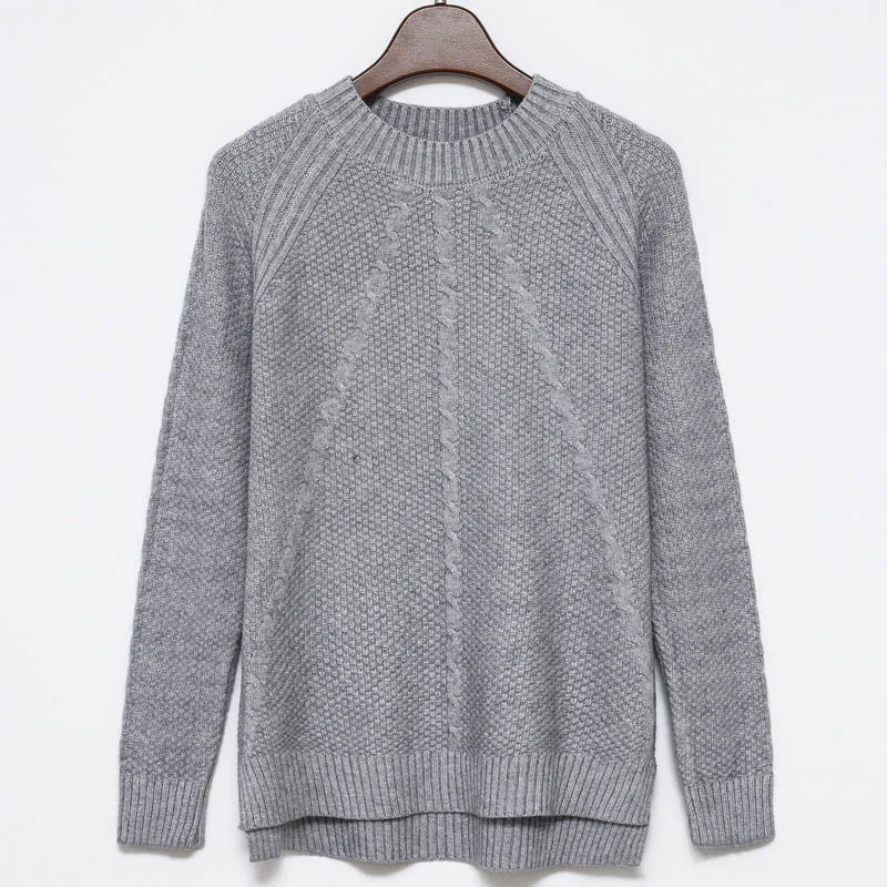 Женский свитер оверсайз модные дизайнерские свободные пуловеры с завязками