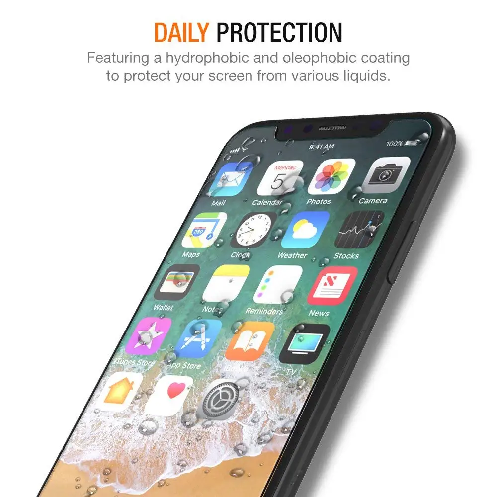 Новинка закаленное стекло для iPhone XS XR MAX 6 1 5 8 дюйма 2018 защитная пленка экрана 7 6S Plus