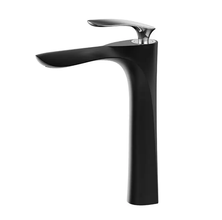 Black with Chrome Смесители для ванной комнаты позолоченный латунный Смеситель для ванной комнаты горячей и холодной унитаз Раковина Водопроводный Кран Золотой смеситель XT844 - Цвет: Black with Chrome