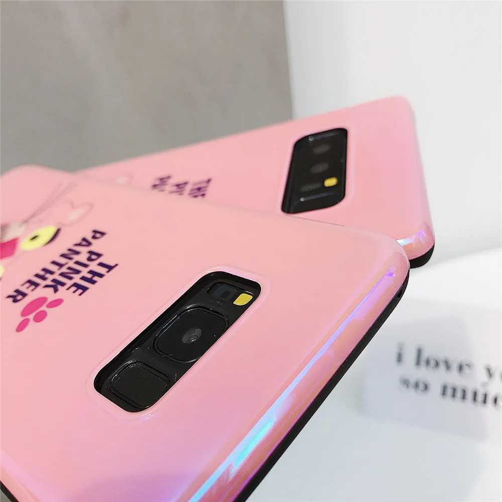 Мультфильм порошок Leopard Blu-Ray Мягкие TPU чехол для телефона samsung S7 S7edge S8 S9 Плюс Для