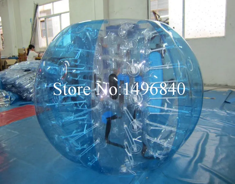 half blue and clear 10 штук(5 шт. красный+ 5 шт синий+ 1 насос) 1,5 м надувные пузырьки шарики бамперные шары для продажи - Цвет: half blue and clear