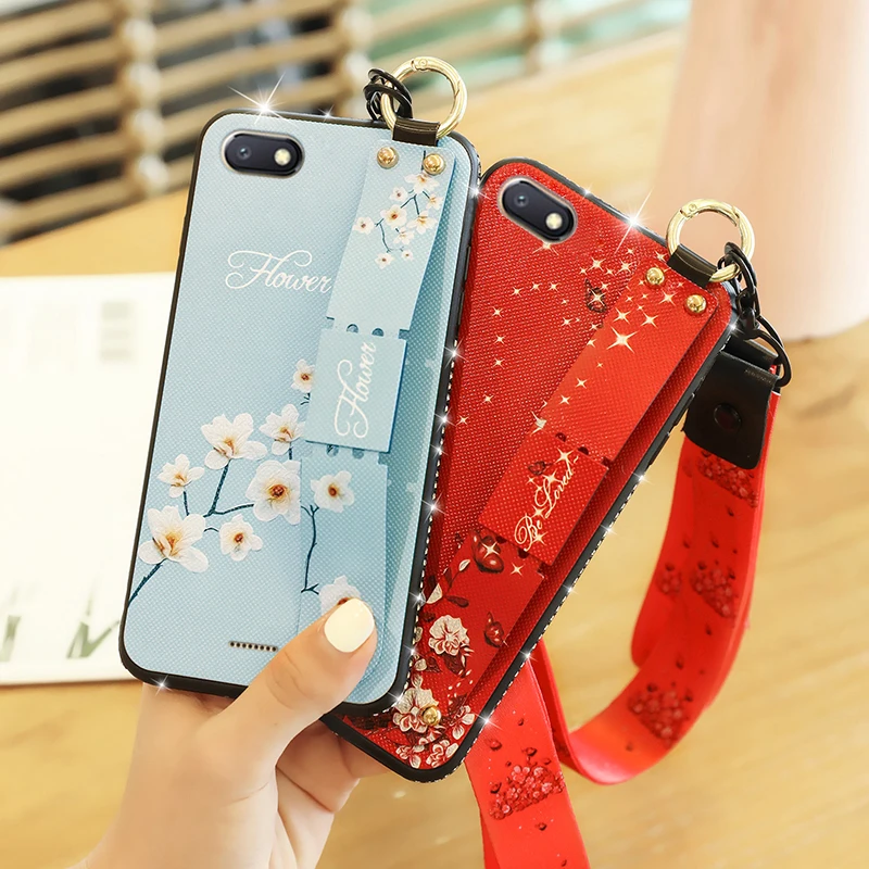 Чехол на запястье для Xiaomi Redmi Note 8T 8 7 Pro 4 4X 8A 6 6A Mi Play A1 A2 Lite 5X 6X мягкий чехол с