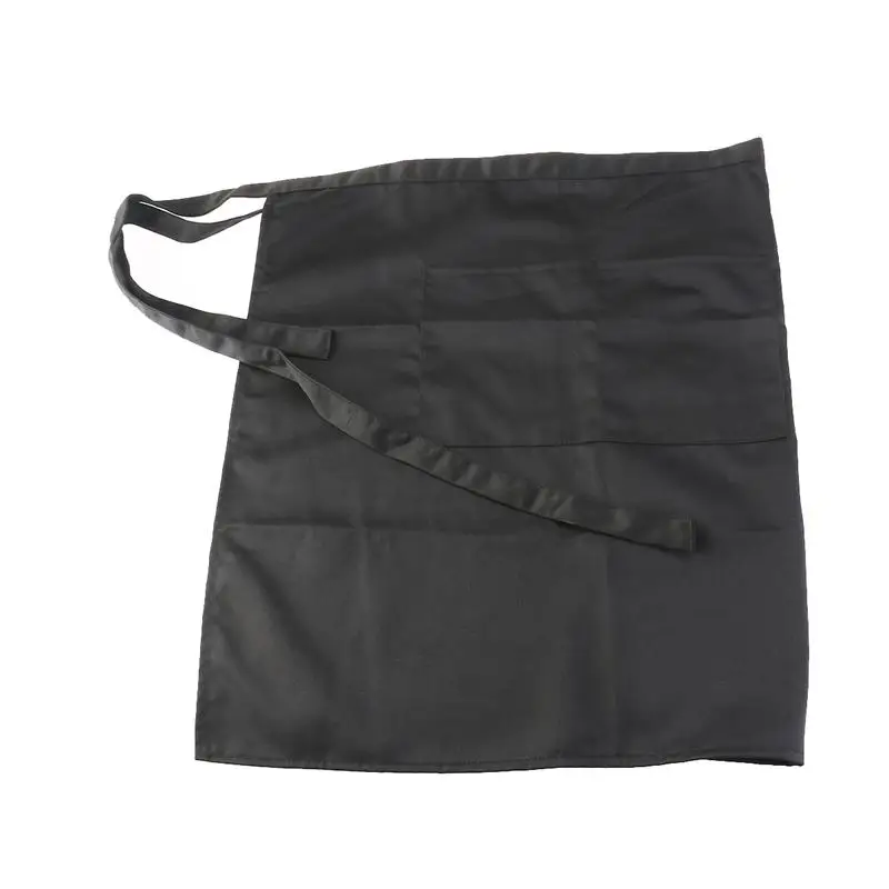 LUOEM прочный унисекс короткий пояс фартук с карманом для шеф повара/официанта