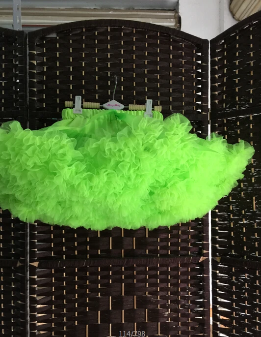 Casual Cute green Ball Gown Hoset Baby Girls Pettiskirt Tutu Ruffle Fluffy Chiffon Soft Princess | Детская одежда и обувь