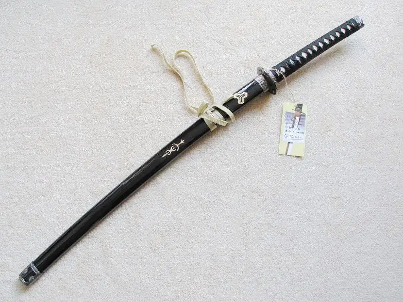 S0229 фильм KILL BILL SAMURAI BILL'S Фирменная кисть в виде меча HAMON STEEL BLADE 40"
