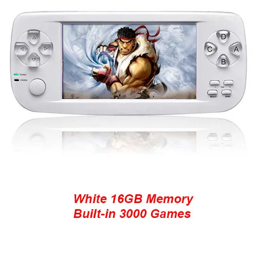 White 16G 4,3 дюймов PAP K3 Plus видео игровая консоль для CP1/GBA/FC/NEO/GEO портативный 64 бит Ручной игровой плеер/консоли встроенные 3000 игры - Цвет: White 16G
